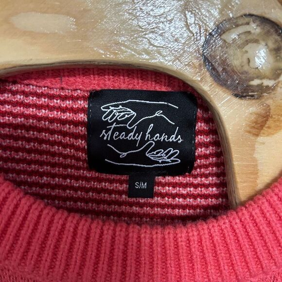 Steady Hands Small/Medium 76.1 Power Anime Pink Sweater - Picture 4 of 5